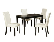 Kimonte Dark Brown/Ivory 5 - Piece Rectangular Dining Set - DMV FurnitureDining Room Set