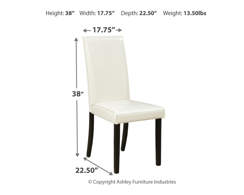 Kimonte Ivory Dining Chair (Set of 2) - D250-01X2