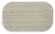 Kimora Beige/Dark Brown Outdoor Coffee Table - P711-701