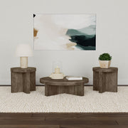 Kinkaid 3-piece Solid Wood Coffee and End Table Set Brown - 710138-S3