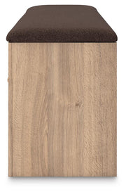 Kinlanni Tan/Brown Bedroom Storage Bench - PCB1360-09