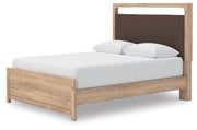 Kinlanni Tan Queen Upholstered Platform Bed - PCB1360B10