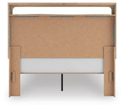 Kinlanni Tan Queen Upholstered Platform Bed - PCB1360B10