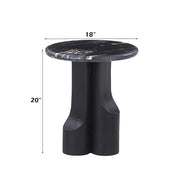 Kinton End Table w/Natural Marble Top - LV04786