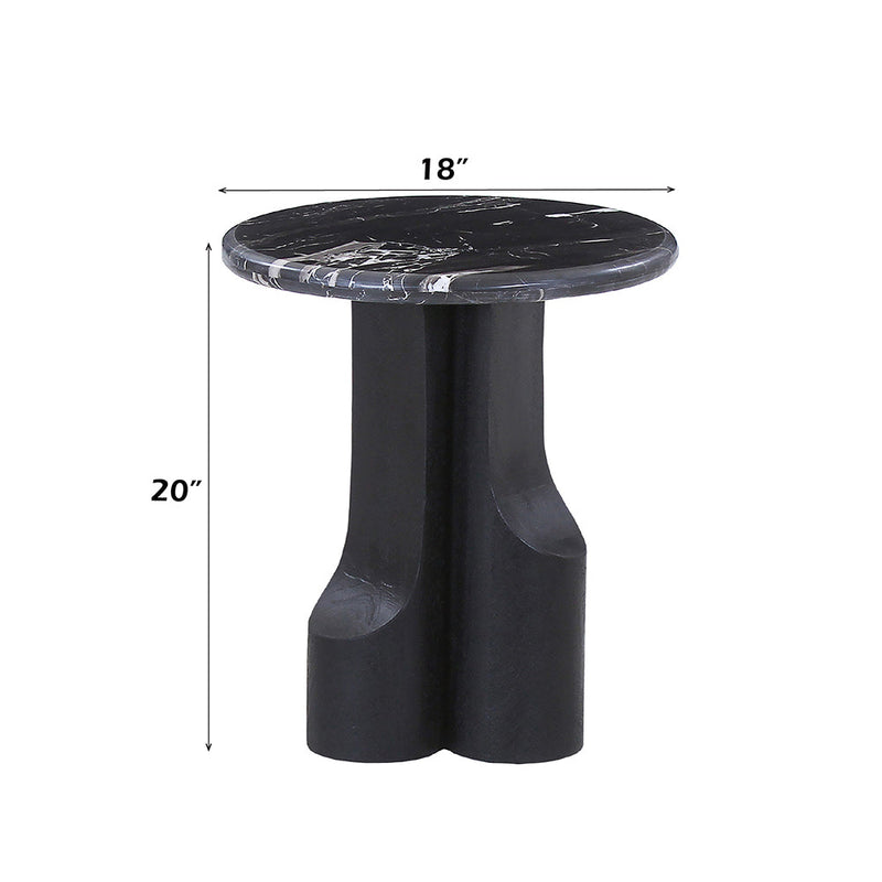Kinton End Table w/Natural Marble Top - LV04786