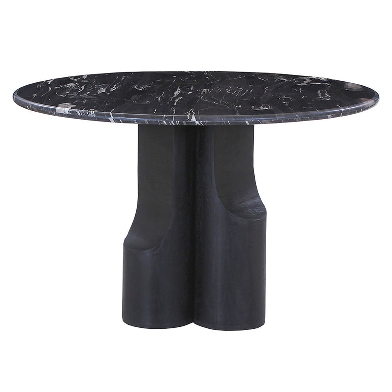 Kinton Round Dining Table w/Natural Marble Top - DN04795