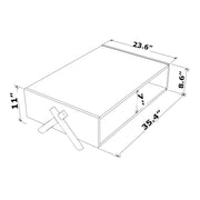 Kipp Coffee Table in Walnut-White - 750-KIP-CT-RF150402