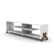 Kipp Tv Stand Walnut-White in Walnut-White - 720-KIP-TV-RF170101