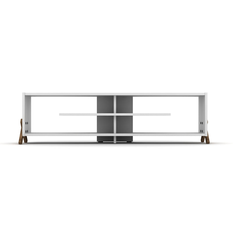 Kipp Tv Stand Walnut-White in Walnut-White - 720-KIP-TV-RF170101