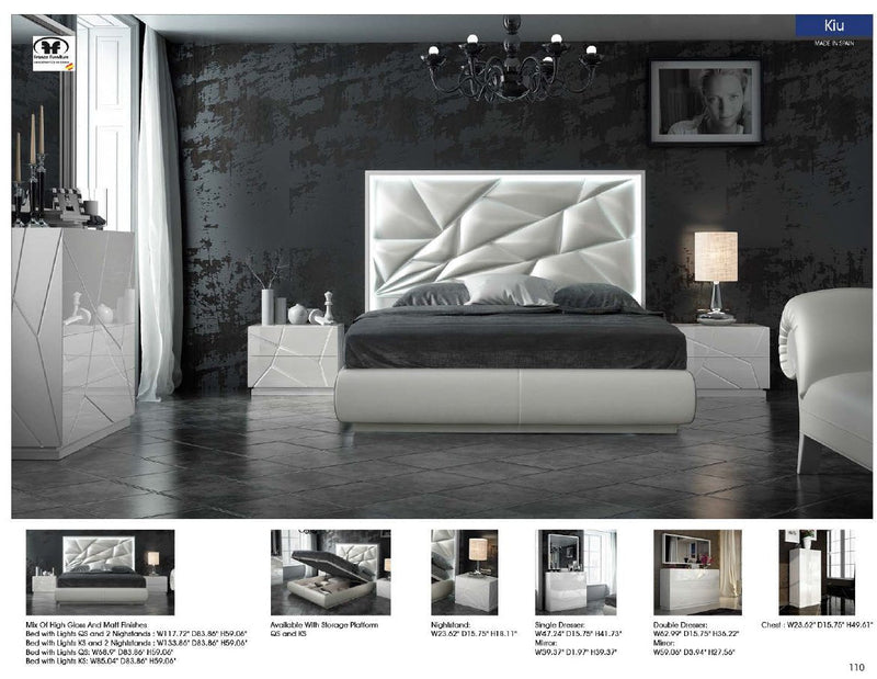 Kiu Bed Queen - DMV FurnitureQueen Bed