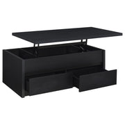 Knapp 3-piece Lift Top Coffee Table Set Black - 706228-S3