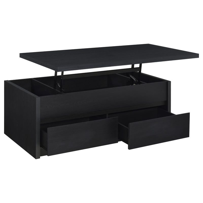 Knapp 3-piece Lift Top Coffee Table Set Black - 706228-S3