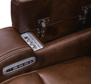 Knightington Brown Power Recliner with Audio Seating - PCU1160213A