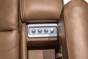 Knightington Caramel Power Recliner with Audio Seating - PCU1160013A