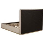 Knox Queen Fabric Upholstered Platform Bed Khaki - 315959Q