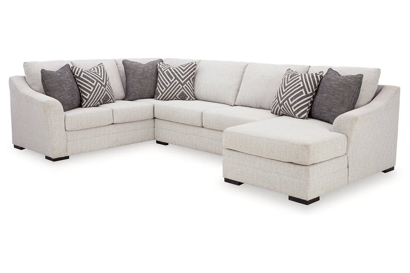 Koralynn Stone 3 - Piece RAF Chaise Sectional - DMV FurnitureSectional