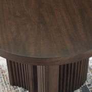 Korestone Coffee Table with 1 End Table in Dark Brown - PKG019337