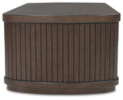 Korestone Coffee Table with 1 End Table in Dark Brown - PKG020837