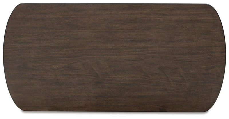 Korestone Coffee Table with 1 End Table in Dark Brown - PKG020837