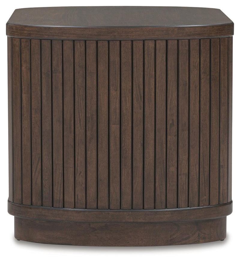 Korestone Coffee Table with 1 End Table in Dark Brown - PKG020837