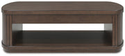 Korestone Coffee Table with 1 End Table in Dark Brown - PKG020837