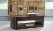 Korestone Coffee Table with 2 End Tables in Dark Brown - PKG020838