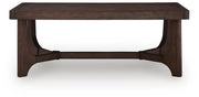 Korestone Dark Brown Coffee Table - T438-1