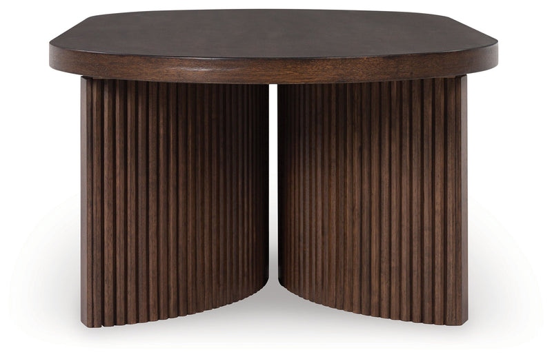 Korestone Dark Brown Coffee Table - T689-0