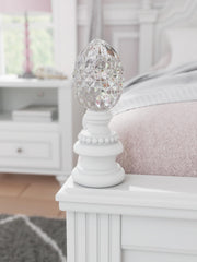 Kozlani Full Upholstered Panel Bed, Dresser and Nightstand in White - PKG023803
