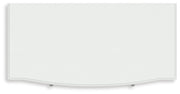 Kozlani Twin Upholstered Panel Bed, Dresser and Chest in White - PKG023799