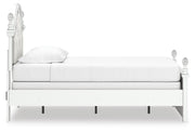 Kozlani Twin Upholstered Panel Bed, Dresser and Nightstand in White - PKG023798