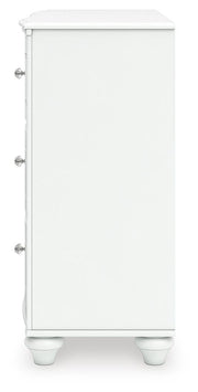 Kozlani Twin Upholstered Panel Storage Bed and Dresser in White - PKG023805