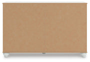 Kozlani Twin Upholstered Panel Storage Bed and Dresser in White - PKG023805