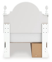Kozlani Twin Upholstered Panel Storage Bed, Dresser and Nightstand in White - PKG023808