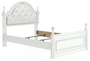 Kozlani White Full Upholstered Panel Bed - PCB1819B6