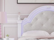 Kozlani White Full Upholstered Panel Bed - PCB1819B6