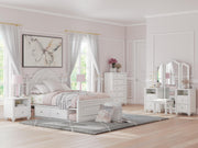 Kozlani White Vanity with Mirror - PCB1819B16