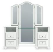 Kozlani White Vanity with Mirror - PCB1819B16