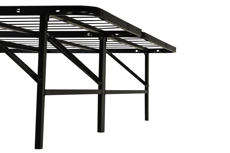 Kramer Eastern King Folding Metal Platform Bed Frame Black - 305696KE