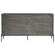 Krause 3-door Bone Inlay Accent Cabinet Grey and Black - 950452
