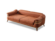 Kristal 3-pieces (Sofa & Loveseat & Chair) Livingroom Set Dark Brick in Dark Brick - 101-KRI-DBRI-321
