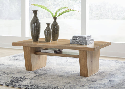 Kristiland Light Brown Coffee Table - T674-1