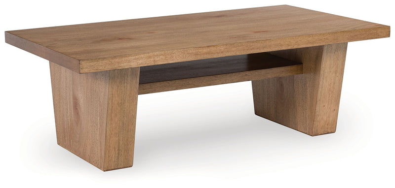 Kristiland Light Brown Coffee Table - T674-1