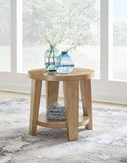 Kristiland Light Brown End Table - T674-6