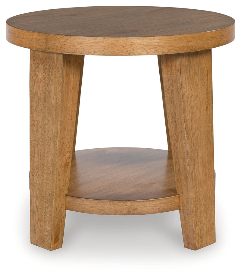 Kristiland Light Brown End Table - T674-6
