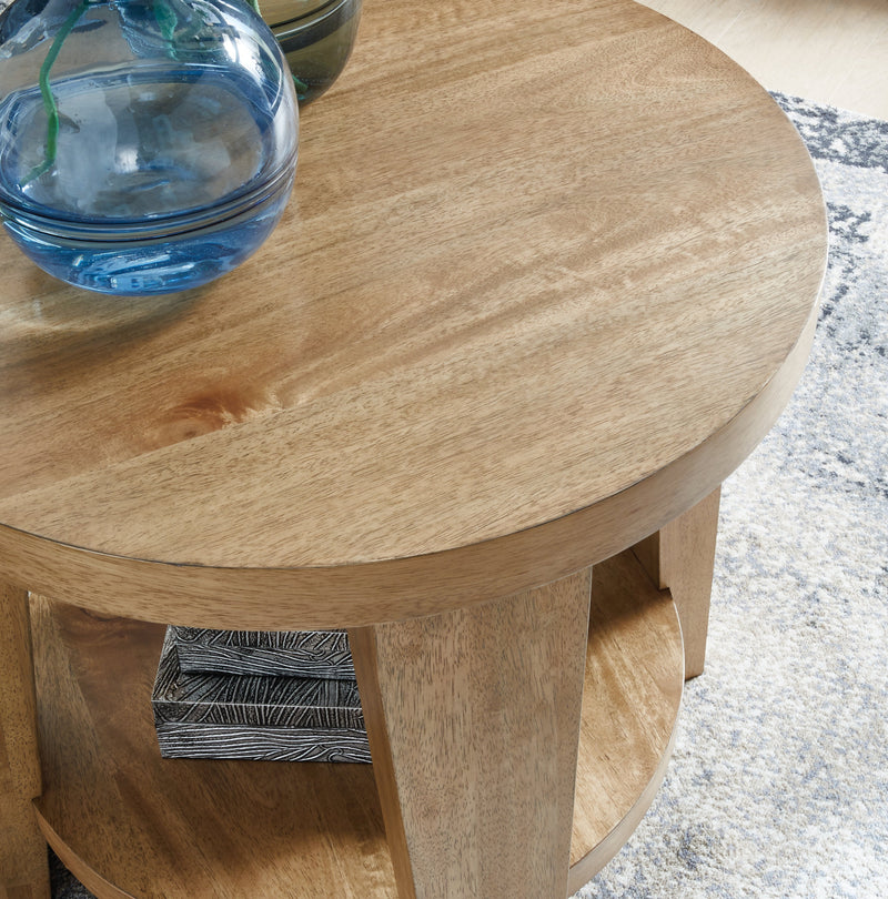 Kristiland Light Brown End Table - T674-6