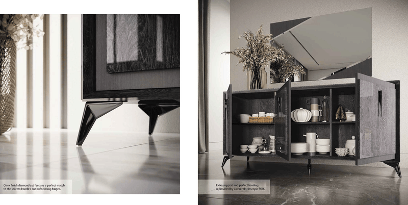 Krystal Dining room - Aris Table SET - p13548