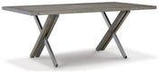 Krystanza Weathered Gray Dining Table - D766-25