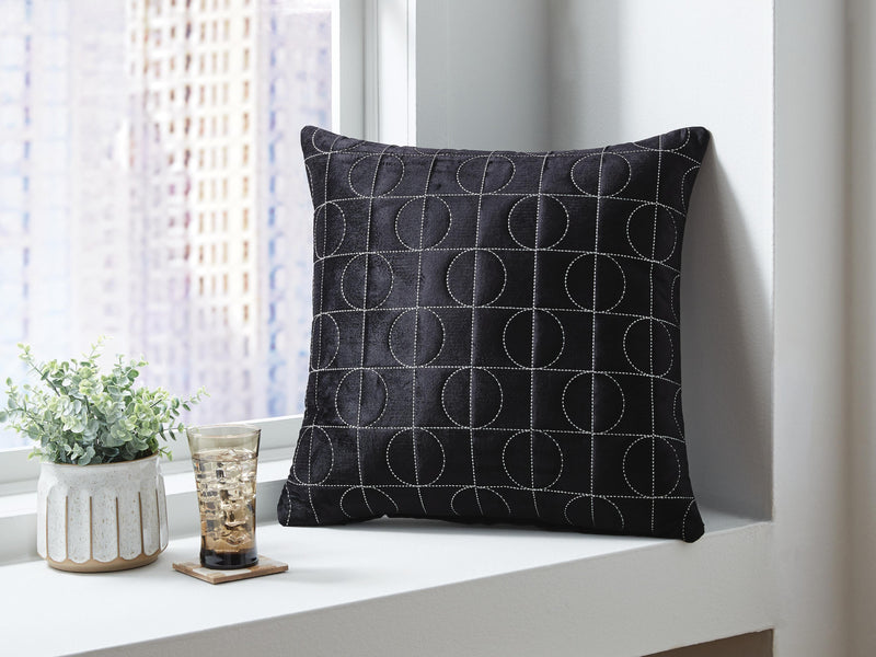 Kydner Black/Silver Pillow (Set of 4) - A1001108