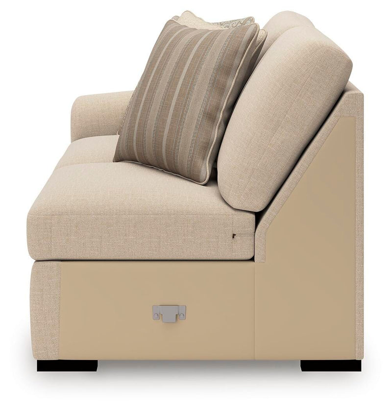 LadyMae Twill Left-Arm Facing Loveseat - 5940455